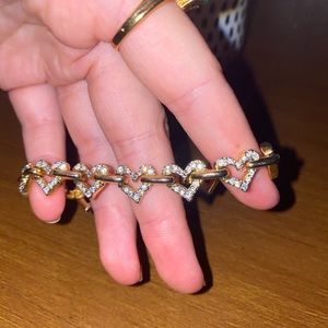 Swarovski heart bracelet